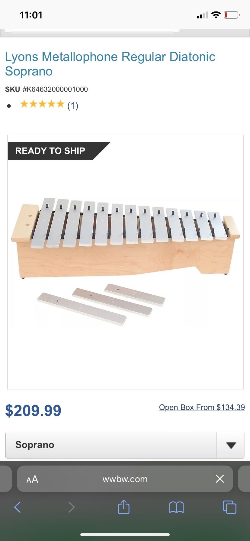Lyons Metallophone