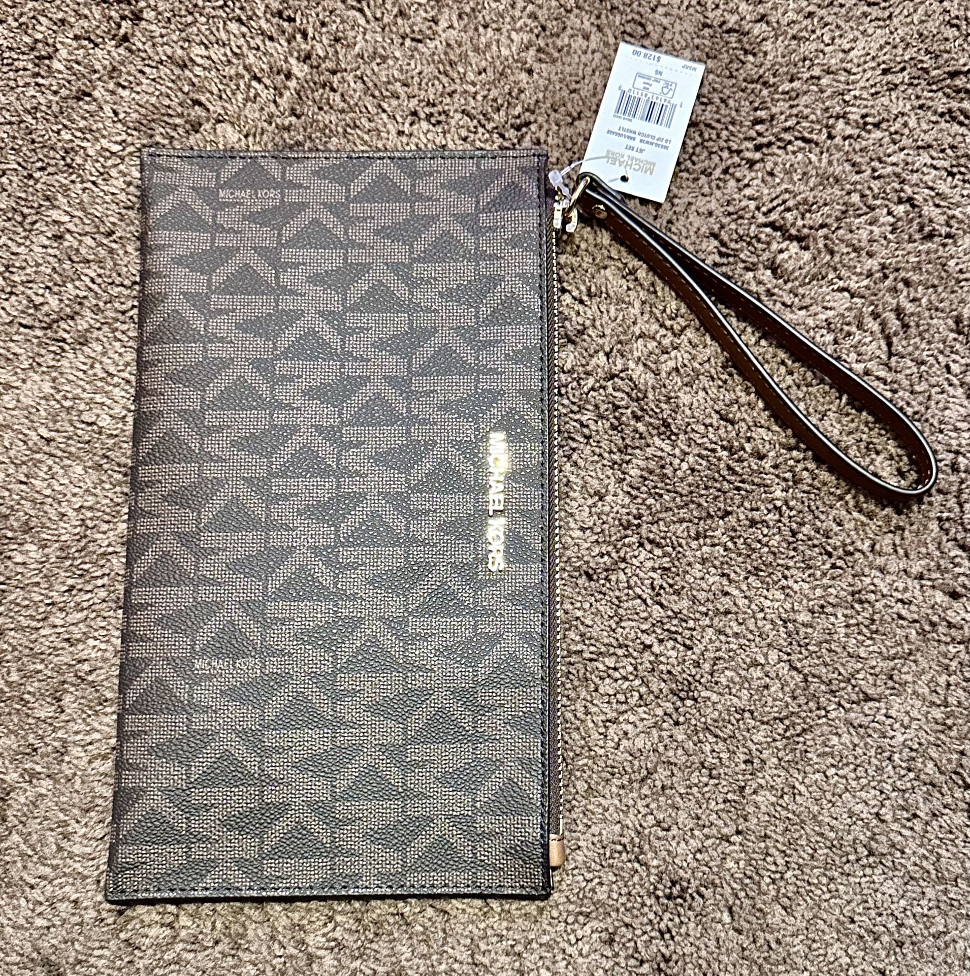 Authentic Large MK Wristlet