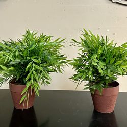 Pretty Faux Potted Plants 11” $7/each