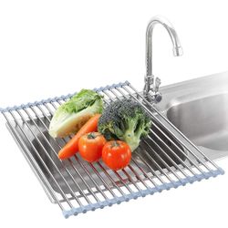 Roll Up Dish Drying Rack Over The Sink for Kitchen(new)