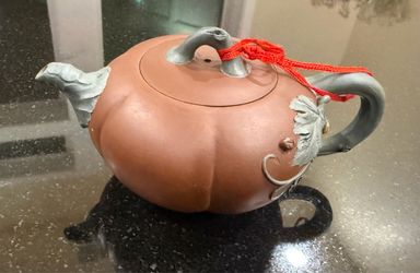 Brand New Yixing Zisha Clay Pumpkin Teapot - Chinese Purple Clay