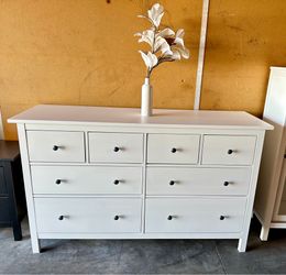 White IKEA Hemnes dresser