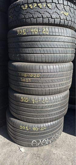 20” tires michelin 305/40/20 with free installation $240