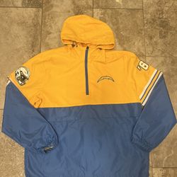 Los Angeles Chargers NFL  Men's Quarter-Zip Windbreaker  Size Large 