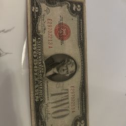 Red Seal $2 Bill 1928 G