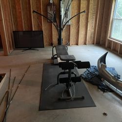 Free Punching Bag BoFlex Pull Up Station Weight Bench