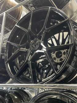 Gloss black 20x8.5 5x120 wheels for Honda Civic Type R & Acura TLX Vehicle Fitment: Save yourself the daily misery of looking at uninspired factory si