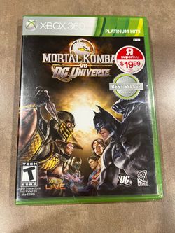 NWT XBOX 360 Mortal Kombat vs. DC Universe Platinum Hits (factory sealed)