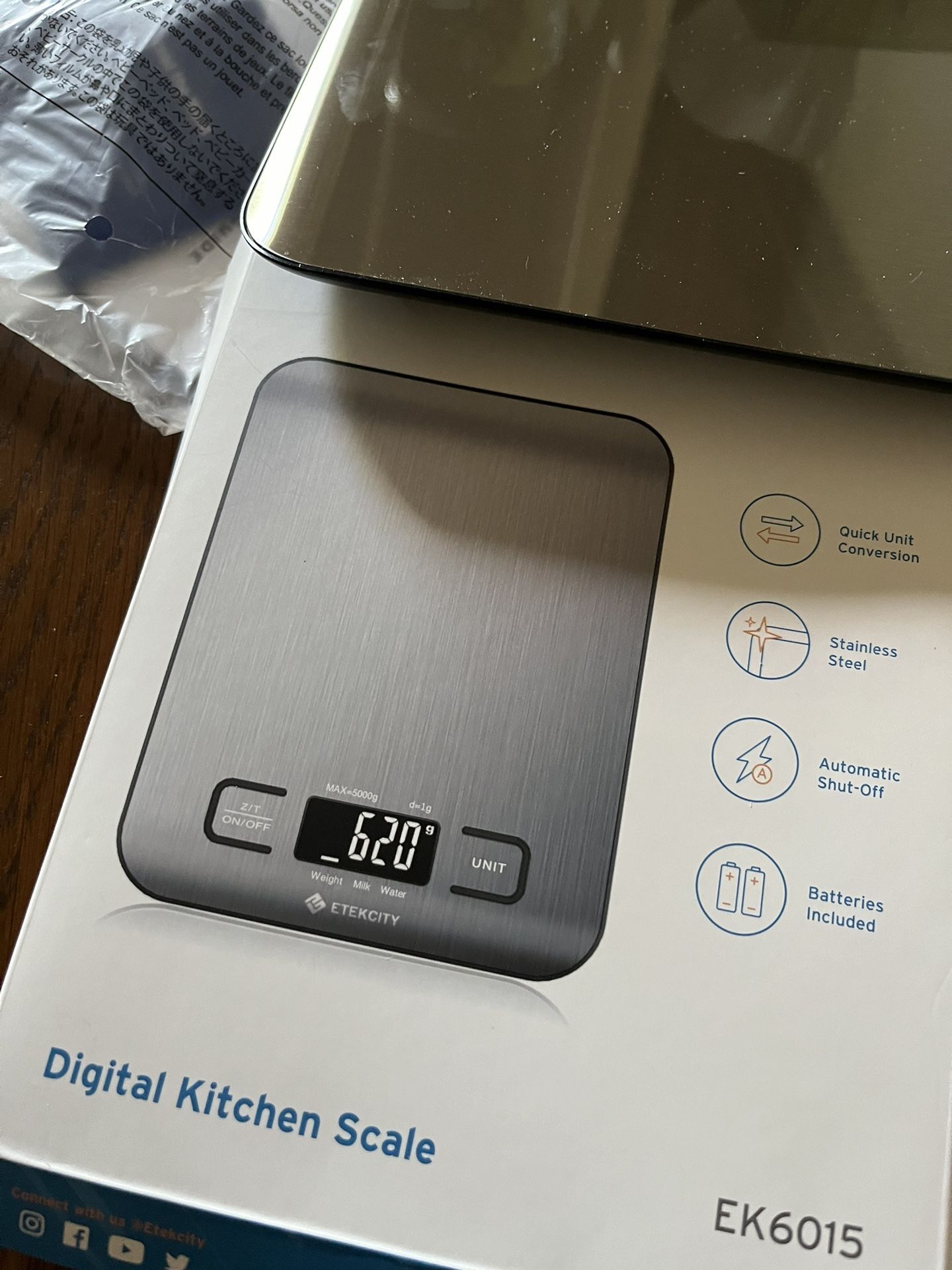 It’s A Brand New Digital Kitchen Scale Made By ETEKCITY Never Been Used