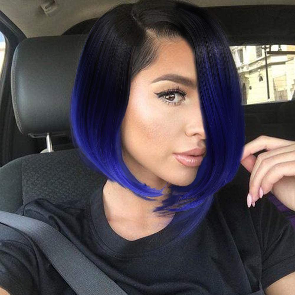 Ombre Blue Beauty Full Wig