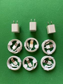3 Wall Charger+ 5 Cables for Iphone