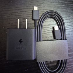 Samsung 45w Charger With USB Type C Cable 