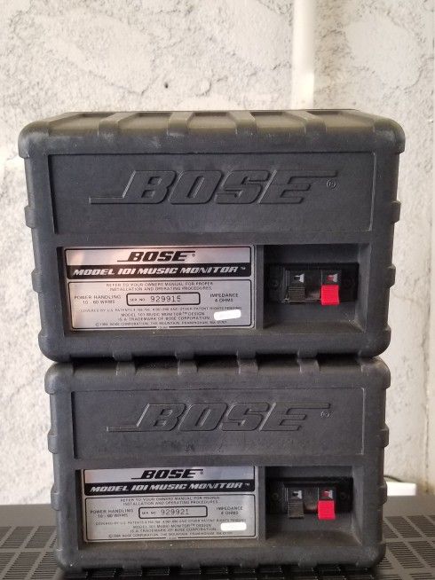Bose Model 101 Monitors Working conditions