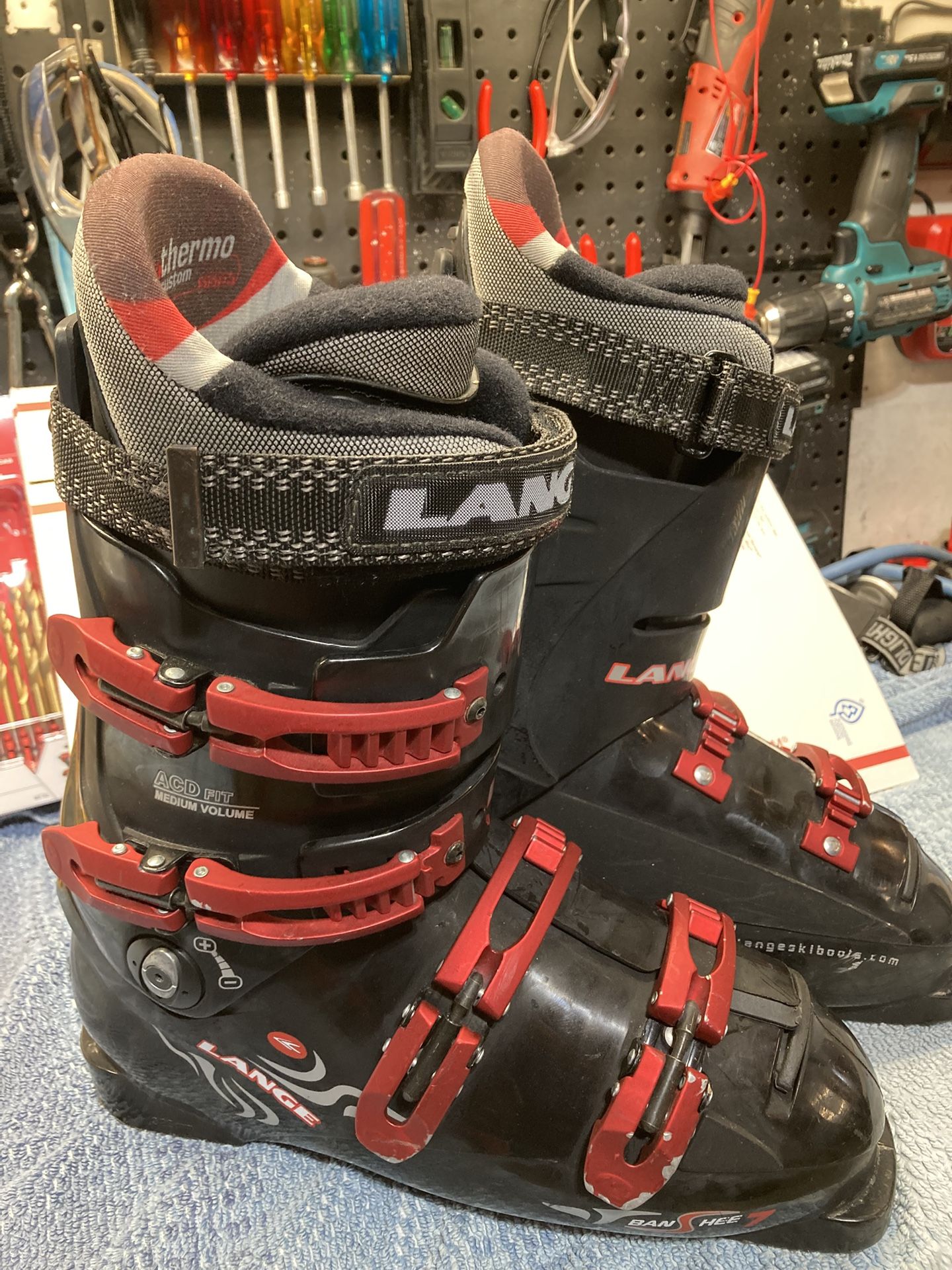 Men’s Ski Boots Lange Sz 10