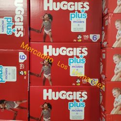 Huggies Little Movers Size 6 Diapers Nuevos en Caja / 116pcs Firm Price / Pickup Only