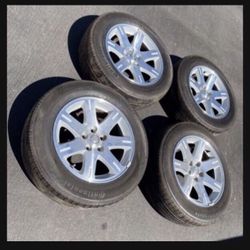 4 — 215/65r17 5x4.5 5x114.3 5x115 Chevy Impala Equinox Tacoma CR-V Kia Optima Accord Civic Camry Charger Chrysler 300 Wheels Rims Tires!!!!!