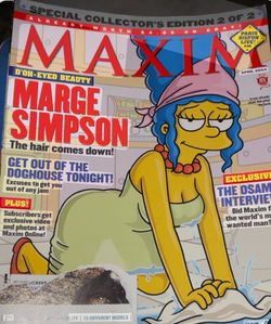 Maxim Magazine April 2004 Marge Simpson Cover