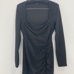 New Black Shimmer Dress Size M