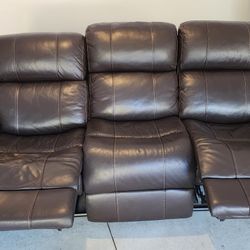 Brown Leather Couch