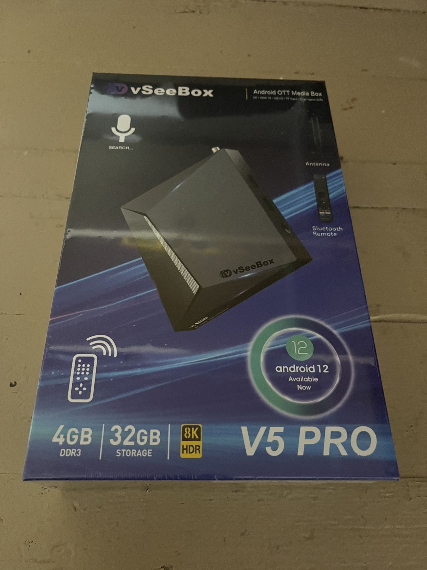 vSeeBox V5 Pro Android 12 Streaming Media Player