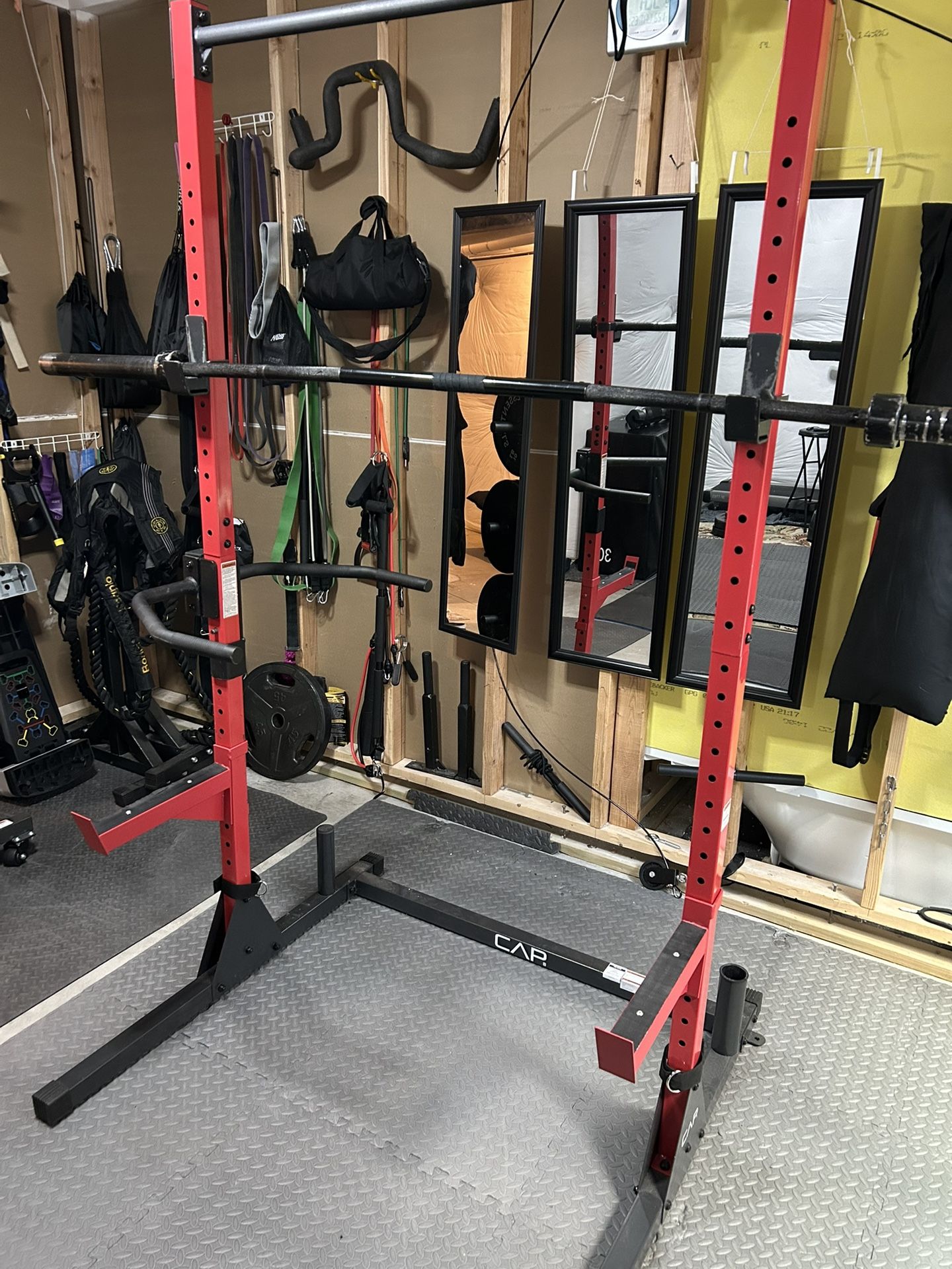 CAP Barbell Power Rack and Attachments
