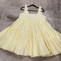 Yellow Ruffle Dress 