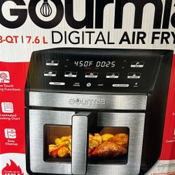 Gourmia 8-QT Digital Air Fryer – New / Open Box – Small Cosmetic Crack on Right Side