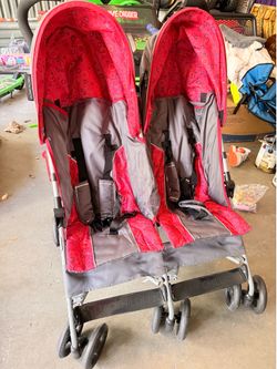 Side by Side Tandem Umbrella Stroller