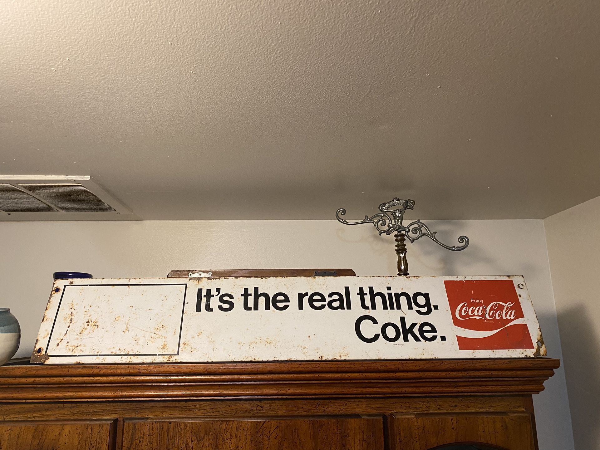 Vintage Metal Coca Cola sign