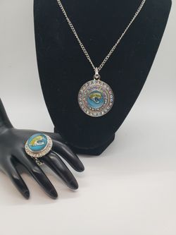 Jaguars ring & necklace