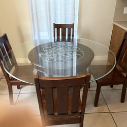 Glass Round Table