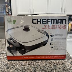 Chefman 12’’ Electric Skillet With Ceramic Coating 