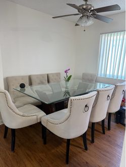 Dinning table 8 chairs
