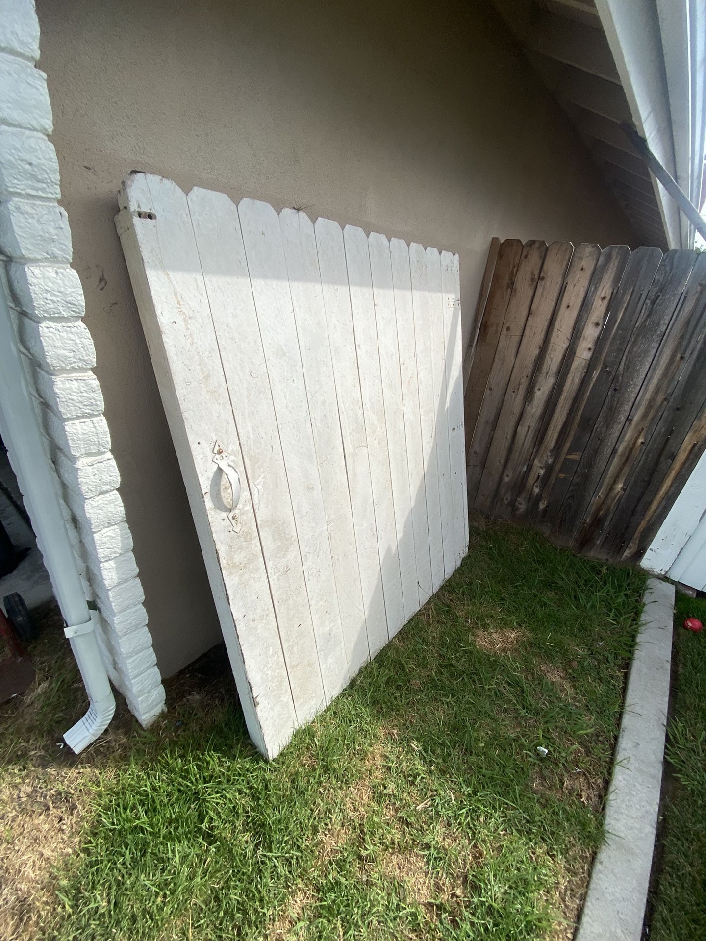 White Picket Type Fence Gate