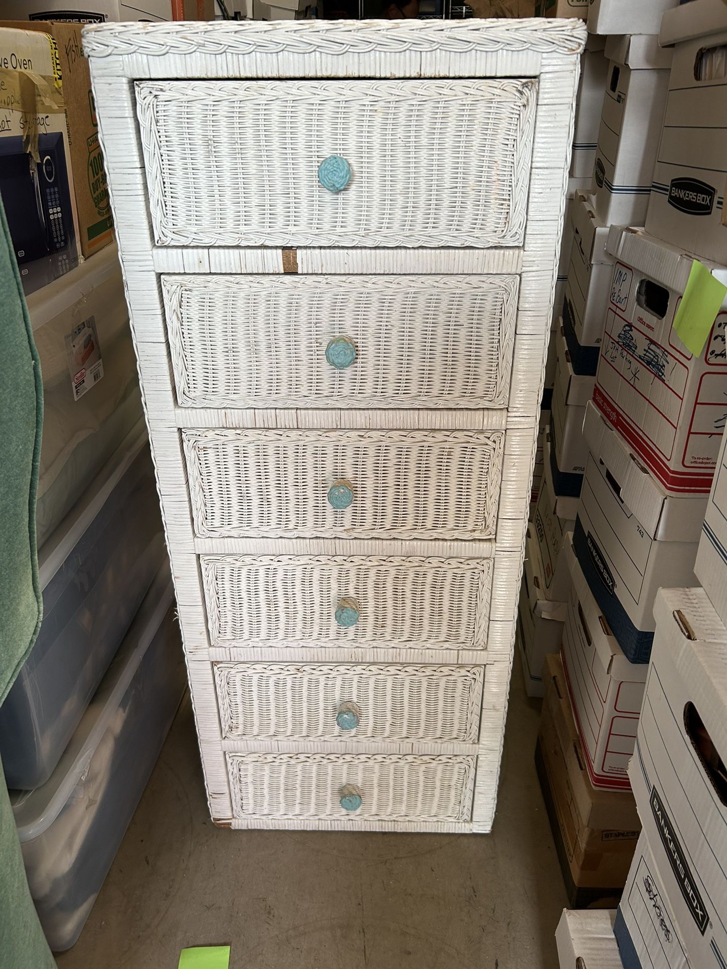 Wicker Dresser And Chest