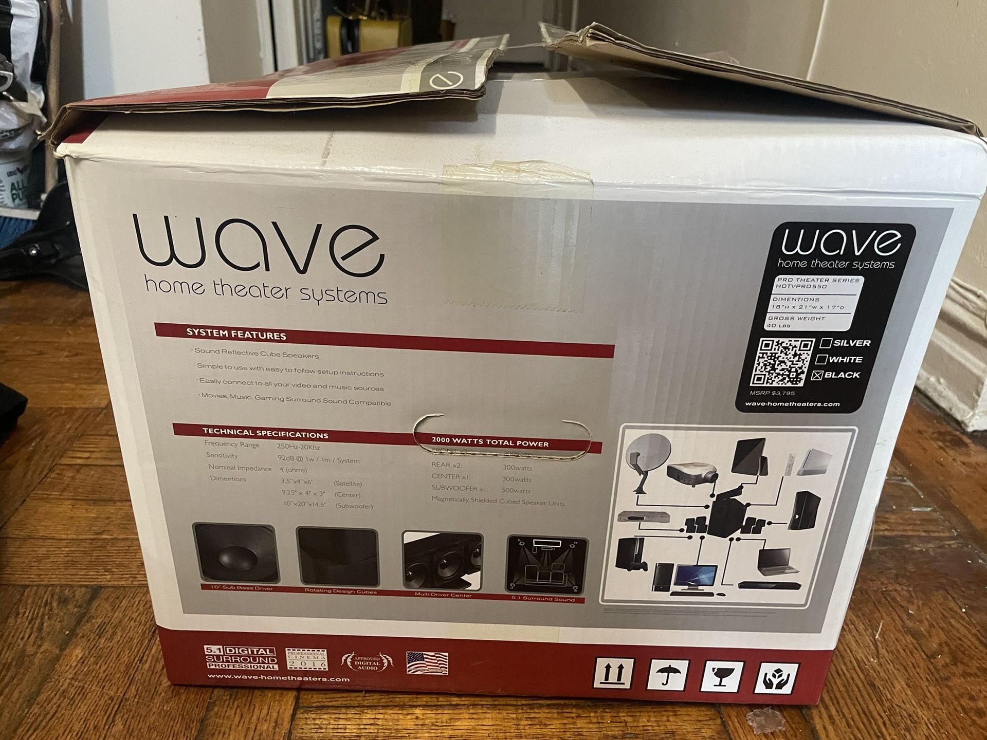 Wave Home Theater Systems (Black) Pro series HDX-550