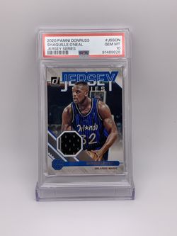 Shaquille O’Neal 2020 Panini Donruss Jersey Series Game-Worn Material PSA 10 GEM MINT