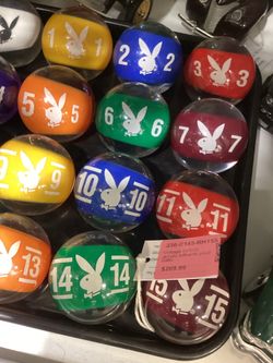 Playboy pool balls