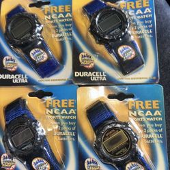 4 VINTAGE DURACELL ULTRA PREMIUM SPORTS WATCH(2000 NCAA FINAL FOUR SPORTS WATCH)