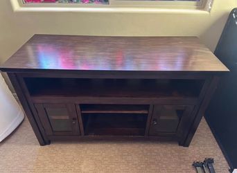 Two entertainment credenza’s