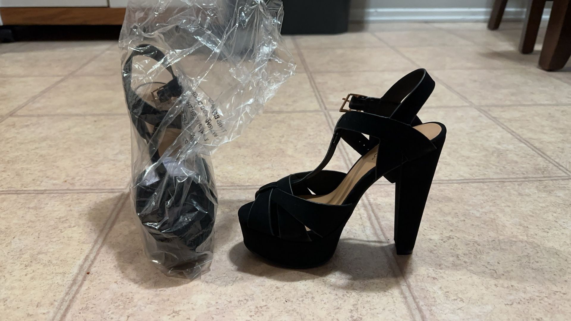 Black Heels -Size 5 1/2