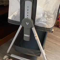 Must Go $40 Bedside Bassinet, And Diapers