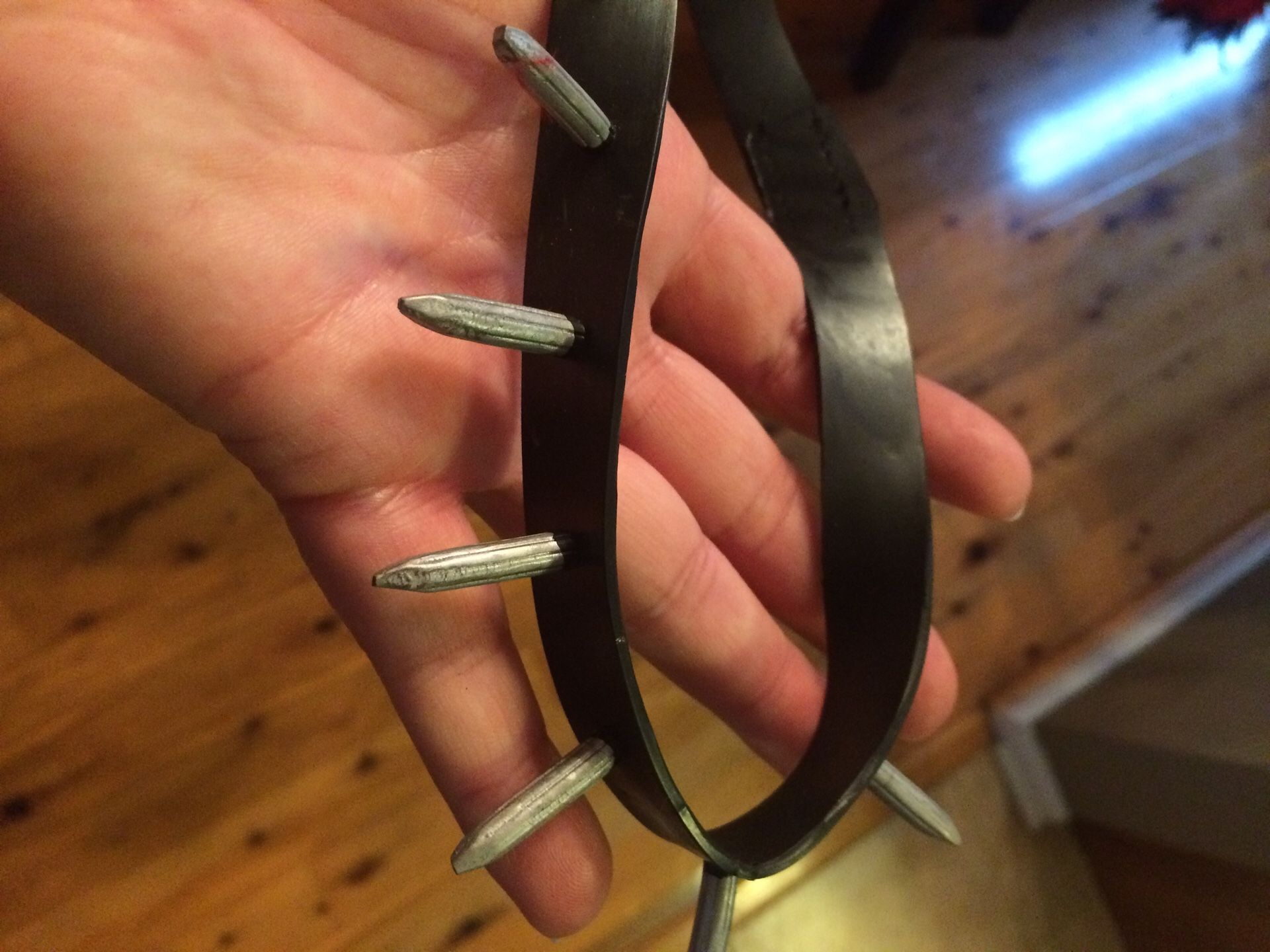 Halloween spike choker necklace