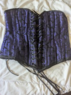 Corset Size 34-36 Reversible, Red On One Side And Purple On The Other