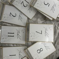 Table number frames 