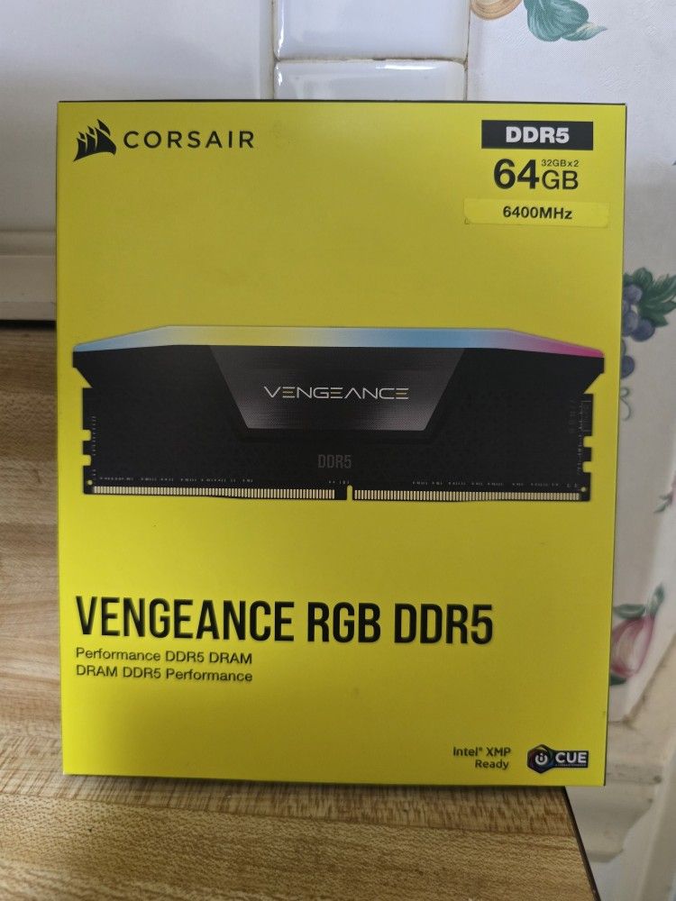NEW Corsair RGB Vengeance 64GBs DDR5