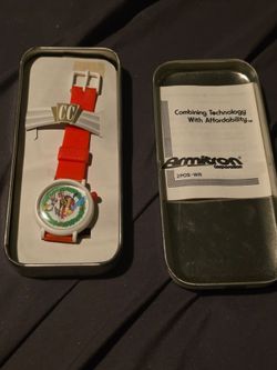 Vintage 1993 Armitron Looney Tunes Holiday Quartz Watch w/ Original Tin
