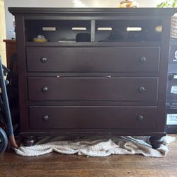 Espresso wood dresser And End Tables