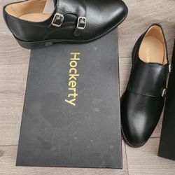 Black Monk Strap Hockerty Shoes Size 4