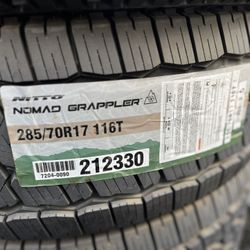 NITTO NOMAD GRAPPLER 285/70R17 TIRES FOR SALE!!!!!